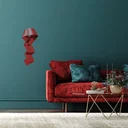 Ver imagem 3 de Decoração Escultura de Parede de Metal Exclusivo no Brasil Home Decor Vermelho