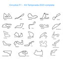 Ver imagem 1 de Pistas F1 Temporada 2023 - Kit Com 24 Circuitos - Decoração - Toque 3D:Preto
