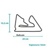 Pistas F1 Temporada 2023 - Kit Com 24 Circuitos - Decoração - Toque 3D:Preto - 4