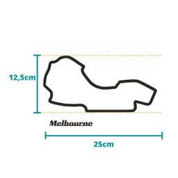 Pistas F1 Temporada 2023 - Kit Com 24 Circuitos - Decoração - Toque 3D:Preto - 6