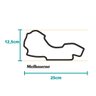 Pistas F1 Temporada 2023 - Kit Com 24 Circuitos - Decoração - Toque 3D:Preto - 6