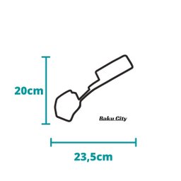 Pistas F1 Temporada 2023 - Kit Com 24 Circuitos - Decoração - Toque 3D:Preto - 8