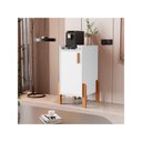 Ver imagem 1 de Armário Buffet Posseidon 1 Porta com Pés de Madeira - Branco