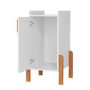 Ver imagem 5 de Armário Buffet Posseidon 1 Porta com Pés de Madeira - Branco