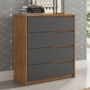 Ver imagem 1 de Cômoda 4 Gavetas Atria Demobile