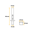 Ver imagem 3 de Pivô de Embutir para 280kg aço Inox