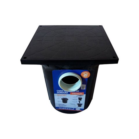 Caixa de Gordura Premium Com Cesto 410x410x480mm - Metasul