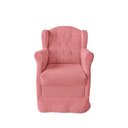 Ver imagem 2 de Poltrona Amamentação Balanço Bege + Puff:rosa