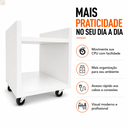 Ver imagem 5 de Suporte para Cpu e Nobreak em MDF Organizador Gabinete Gamer - Branco