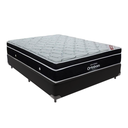 Ver imagem 1 de Cama Box Casal Preto e Colchão Elegant Superpocket Molas Ensacadas Ortobom