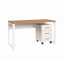 Ver imagem 5 de Mesa Escritório Escrivaninha Industrial 120cm x 60cm e Gaveteiro 03 Gavetas 100% MDF F5 Office