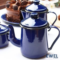 Cafeteira Tradicional Esmaltada Azul 1,1 L Ewel - 2