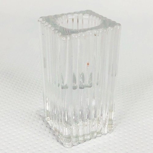Castiçal de Vidro Transparente para Velas Decorativo Chique - 4