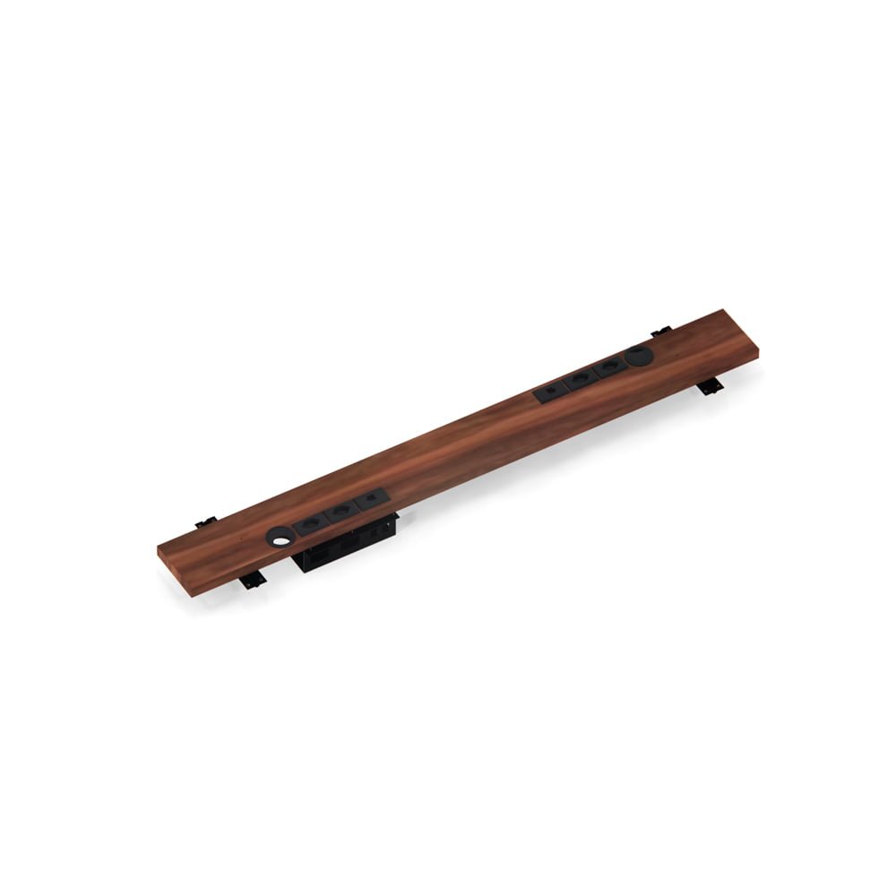 Conexao Passa Fio com Tomadas para Mesa P25 Pandin 90 Cm Escarlate - 1