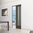 Ver imagem 3 de Porta Sanfonada de PVC Translucido 210cm x 60cm Plastporta Bcf Marrom/Wengue com
