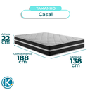Ver imagem 2 de Colchão Casal Classic Molas Ensacadas Airflex Colchões 138x188x22