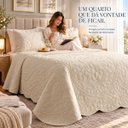 Ver imagem 5 de Conjunto Cama King Mallory 300 Fios Bordada 3 Peças:Palha