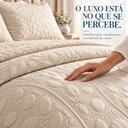 Ver imagem 6 de Conjunto Cama King Mallory 300 Fios Bordada 3 Peças:Palha