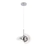 Pendente Led 18×10cm 4w 400lm 3000k Bivolt Metal Cromado e Acrílico - 1