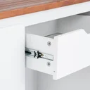Ver imagem 5 de Buffet Aparador 3 Portas 1 Gaveta 140cm Craft Branco/Garapa