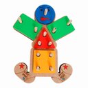 Ver imagem 3 de Palhaço Pedagógico Emoções Educativos Pedagógicos Brinquedos em Madeira Jogos Divertidos Socializaçã