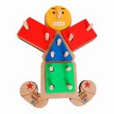 Ver imagem 5 de Palhaço Pedagógico Emoções Educativos Pedagógicos Brinquedos em Madeira Jogos Divertidos Socializaçã