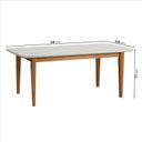 Ver imagem 4 de Conjunto Sala de Jantar Mesa Tangará Vidro e 8 Cadeiras Liz Madeira Maciça CabeCasa MadeiraOriginals Marrom