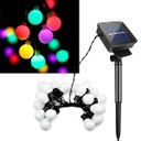 Ver imagem 2 de Grinalda Cordão Luzes Solares Jardim 20 Leds Bolas Colorido