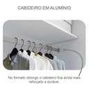 Ver mais imagens de Guarda Roupa Casal Sienna com Espelho e Gaveteiro Suiça com Chave Neve - Novo Horizonte
