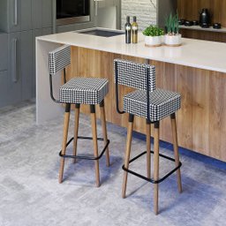 Kit 4 Banquetas Barcelona Cardan Salaone - 2