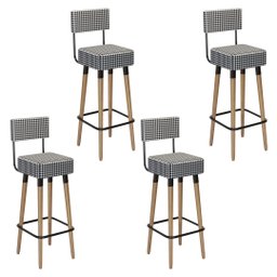 Kit 4 Banquetas Barcelona Cardan Salaone - 1