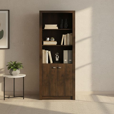 Armário Alto para Escritório 171,5x60cm com 2 Portas e 5 Prateleiras ME4110