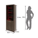 Ver imagem 4 de Armário Alto para Escritório 171,5x60cm com 2 Portas e 5 Prateleiras ME4110