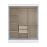 Guarda Roupa Marselha 3 Portas de Correr 2 Gavetas Branco - Doripel - 3