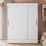Guarda Roupa Marselha 3 Portas de Correr 2 Gavetas Branco - Doripel - 1
