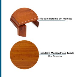 Mesa Lateral 55x55cm Craft Artemobili - 5