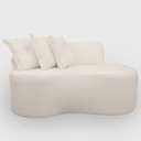 Ver imagem 5 de Sofa Organico Curvo 2 Lugares 145 Cm Boucle Branco