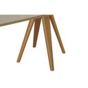 Ver imagem 6 de Mesa Jantar Duna Madeira Maciça c/ Tampo Madeirado c/ Vidro 200x100cm Carvalho/Off White Kappesberg