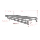 Ver imagem 2 de Prateleira com Cabideiro para Cremalheira 90 x 30cm Comac - Branco/Preto
