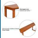 Ver imagem 7 de Aparador 120cm Craft Marrom/Garapa