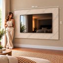 Ver imagem 4 de Painel para TV até 75 Polegadas 180x90cm Marmorizado Moderno para Sala de Estar Yescasa