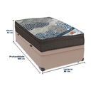 Ver imagem 3 de Cama Box Baú Bege e Colchão Iso Superpocket Molas Ensacadas Solteiro Ortobom