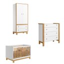 Ver imagem 1 de Kit de Guarda Roupa 5055 com Comoda Flora 5135 e Berço 4315