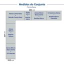 Ver imagem 5 de Cozinha Modulada 12 Pçs sem Tampo com Cristaleira e Kit Lat Marselha Cabecasa Madeiraoriginals