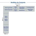 Ver imagem 5 de Cozinha Planejada 12 Peças sem Tampo com Cristaleira e Kit Lat Marselha CabeCasa MadeiraOriginals Azul/Sereno
