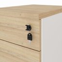 Ver imagem 5 de Gaveteiro Volante com Chave 36 cm X 45 cm com 2 Gavetas e 1 Pasta Suspensa F5 Office