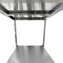 Ver imagem 5 de Mesa de Aço Inox Industrial 180x60x90 cm com 1 Prateleira Plano Liso com Espelho Nortinox Stander