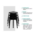 Ver imagem 2 de Mesa para Cozinha Dobrável 1590 C- 2 Banquetas Preto - Carraro