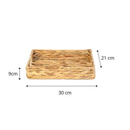 Kit Decoração Paramount Cesto Seagrass + Caixa Cor Areia - 7
