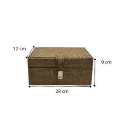 Kit Decoração Paramount Cesto Seagrass + Caixa Cor Areia - 8